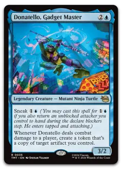 Donatello, Gadget Master #35 (NM) TMT Magic MTG - Image 1