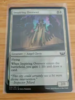 MTG Inspiring Overseer (FOIL) 018 Streets of New Capenna M/NM Free UK P&P - Image 1