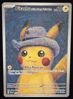 Pokemon TCG: Scarlet & Violet Promo Cards - Pikachu with Grey Felt Hat (SVP-085) - Image 1