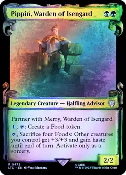 MTG PIPPIN, WARDEN OF ISENGARD SHOWCASE SCROLL FOIL The Lord of the Rings NM - Image 1