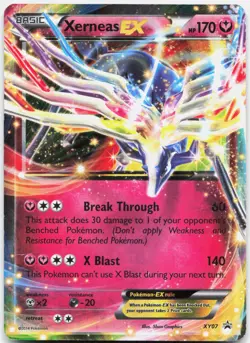 Xerneas EX XY07 Holo Promo XY Promo Pokemon Moderately Played - Image 1