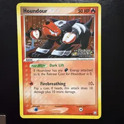 Houndour EX Team Rocket Returns 60/109 Reverse Holo Stamped 2004 Pokemon LP - Image 1