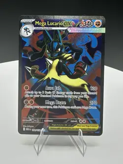 Mega Lucario ex 160/132 Ultra Rare Mega Evolution Pokemon Near Mint - Image 4