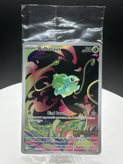 Bulbasaur Pokemon Mega Evolution Illustration Rare STAMPED 133/132 Sealed promo - Image 4