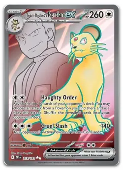Team Rocket's Persian ex - 219/182 (Holo) NM SV10: Destined Rivals Pokemon - Image 1