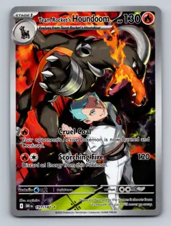 Pokemon TCG Team Rocket's Houndoom Holo Illustration Rare SV10: Destined Rivals - Image 1