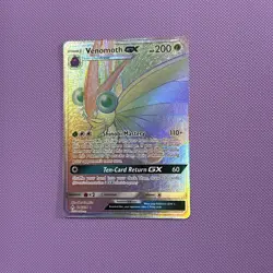 Pokemon TCG Venomoth GX 216/214 Unbroken Bonds Rainbow Rare Full Art Secret - Image 3