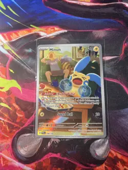 The Pokemon Company Minun 194/182 SV04 Paradox Rift Illustration Rare Holo ENG - Image 1