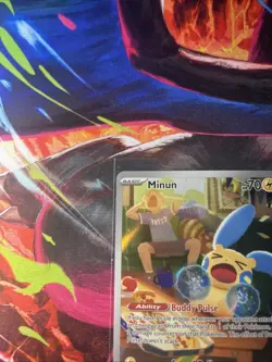 The Pokemon Company Minun 194/182 SV04 Paradox Rift Illustration Rare Holo ENG - Image 2
