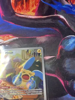 The Pokemon Company Minun 194/182 SV04 Paradox Rift Illustration Rare Holo ENG - Image 3