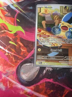 The Pokemon Company Minun 194/182 SV04 Paradox Rift Illustration Rare Holo ENG - Image 5