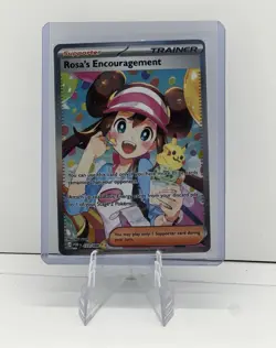 Nintendo Pokemon TCG Rosa's Encouragement 123/088 Perfect Order FA Holo PT 2026 - Image 1