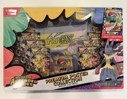 Pokemon TCG Ascended Heroes Mega Lucario ex Premium Poster Collection *Damaged* - Image 1