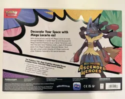 Pokemon TCG Ascended Heroes Mega Lucario ex Premium Poster Collection *Damaged* - Image 3