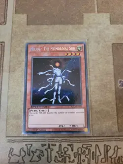 YUGIOH HELIOS THE PRIMORDIAL SUN SGX3-ENF01 SECRET 1ST ED NM SPEED DUEL - Image 1