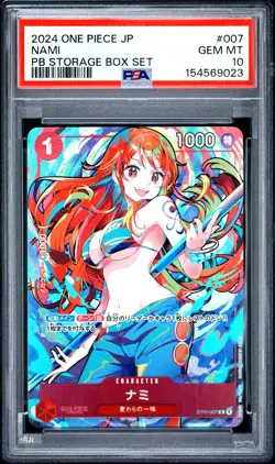 PSA 10 Nami #007 Japanese 2024 One Piece Japanese Premium Booster - Image 1