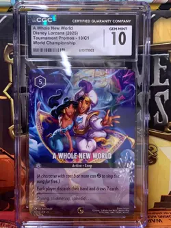 Disney Lorcana - A Whole New World - Non Foil - Promo - 10/C1 - CGC 10 Gem Mint - Image 1
