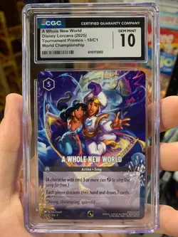 Disney Lorcana - A Whole New World - Non Foil - Promo - 10/C1 - CGC 10 Gem Mint - Image 3