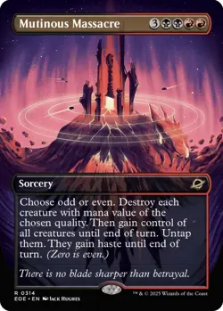 Mutinous Massacre (Borderless) - Edge of Eternities - 314 - NM - MTG - Image 1