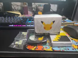 Pokemon TCG Celebrations Deck Box Pokemon Center Exclusive Sleeves And Coin - Image 1