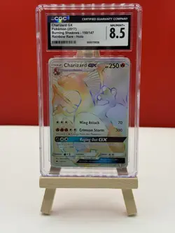 Pokemon TCG Charizard GX Burning Shadows 150/147 Holo CGC 8.5 - Image 1