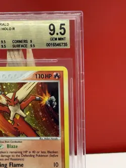 Pokemon - Blaziken EX Emerald 1/106 Holo Holo Rare - BGS 9.5 = PSA 10 cross - Image 3