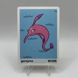 Pookiemoot Gen 3 - Gorejess (Gorebyss) #0368 - Pokemon Fan Art Non TCG - Image 1