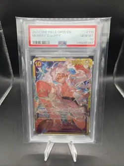 Bandai One Piece OP05 Monkey.D.Luffy #119 FOIL PSA 10 English - Image 1