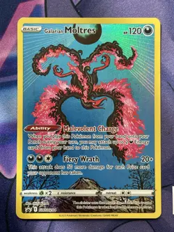 Galarian Moltres SWSH284 Sword & Shield Black Star Promo Pokemon TCG Card - Image 1