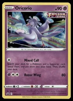 Pokemon Cards Oricorio SWSH210 SWSH Black Star Promo LP - Image 1