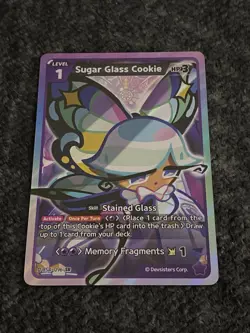 CookieRun Braverse TCG Sugar Glass Cookie SUPER RARE Card BS4-096 ENGLISH Foil - Image 1