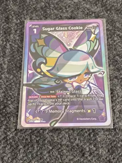 CookieRun Braverse TCG Sugar Glass Cookie SUPER RARE Card BS4-096 ENGLISH Foil - Image 3