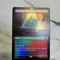 Riverpyre Verge (Borderless) - Aetherdrift (DFT) FOIL - Image 1