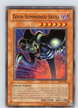 Yu-Gi-Oh TCG Toon Summoned Skull SDP-021 Unlimited Regular Common Card LP-NM - Image 1