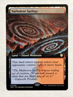 Turbulent Springs (Extended Art) Commander: Secrets of Strixhaven Regular - Image 1