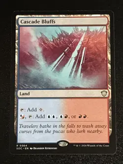 MTG Commander: Secrets of Strixhaven Cascade Bluffs 0364 NM Rare - Image 1