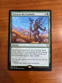 TRAVERSE THE OUTLANDS 258 COMMANDER LEGENDS: BATTLE FOR BALDUR'S GATE MTG NM - Image 1