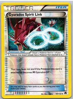 Gyarados Spirit Link 101/122 Uncommon BREAKpoint Pokemon Reverse Holo - Image 1
