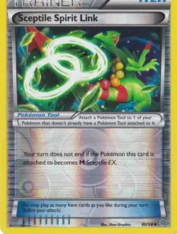 SCEPTILE SPIRIT LINK REVERSE HOLO POKEMON XY ANCIENT ORIGINS - Image 1