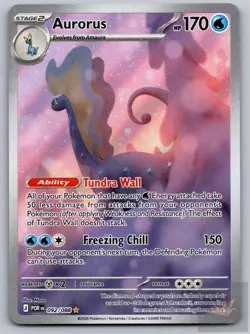 Aurorus 092/088 Holo Illustration Rare Perfect Order Pokemon Near Mint - Image 1