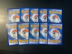 Lot 10 Cartes Pokemon Lokhlass dont 2 Holos & 3 Reverses Francaises - Image 2