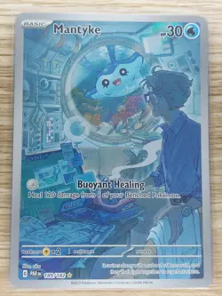 Pokemon 2023 Mantyke Illustration Rare Paradox Rift 189/182 - Image 1