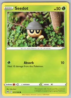 2022 Pokemon Sword & Shield Lost Origin Seedot - Image 1