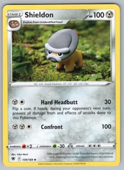 2022 Pokemon Sword & Shield Astral Radiance Shieldon - Image 1