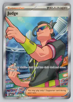 JUDGE 222/182 ULTRA RARE DESTINED RIVALS POKEMON NM - Image 1