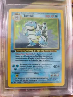 Pokemon Karte Card Turtok Blastoise Holo Base Set 1. Edition Beckett BGS 8.5 - Image 3