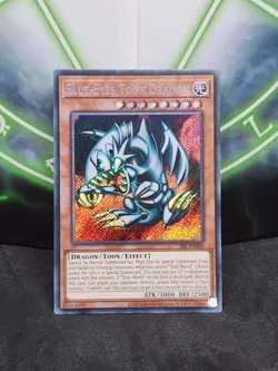 Yugioh Blue-Eyes Toon Dragon SRL-EN000 Secret Rare 25th Anniversary NM - Image 1