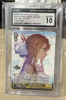 Weiss Schwarz SAO 10th At the Time of Reunion Asuna SAO/S71-001 Foil JP CGC 10 - Image 1