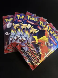 5 Destined Rivals Pokemon Booster Packs Sealed TCG in Mint Condition New - Image 2