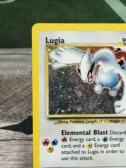 Nintendo Pokemon TCG Lugia 9/111 Neo Genesis Holo Rare Unlimited English 2000 - Image 2